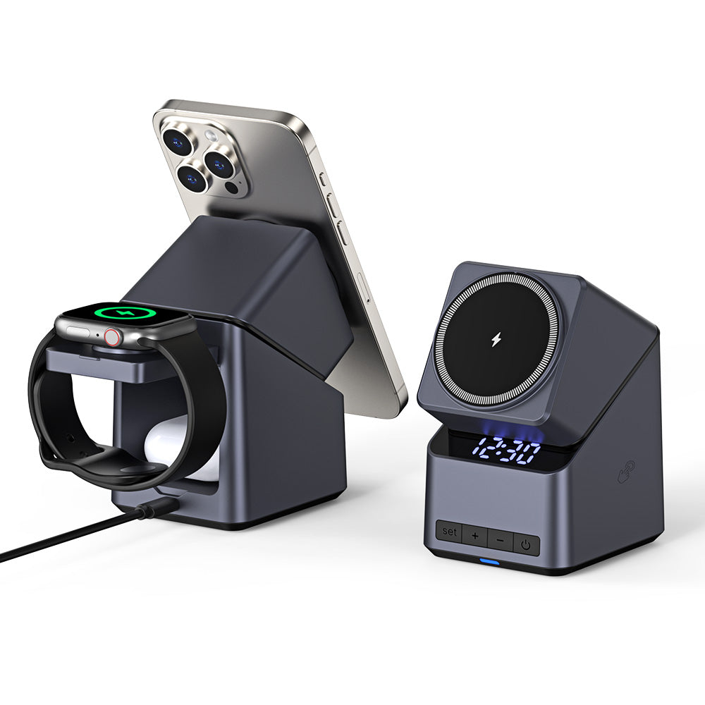 DockFold Qi2® — Stazione di Ricarica 3-in-1