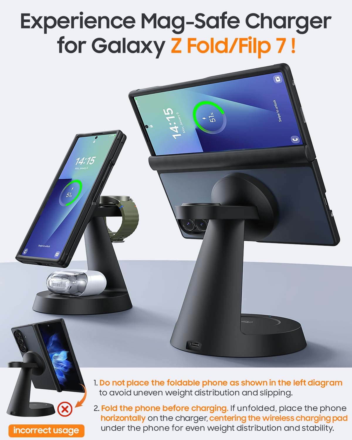 Galaxy MagDock 3-in-1