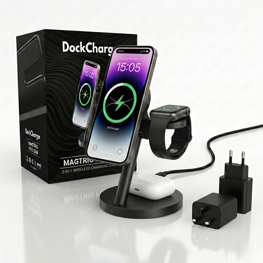 MagTrio Pro® 25W - Qi2 (Samsung + Apple)